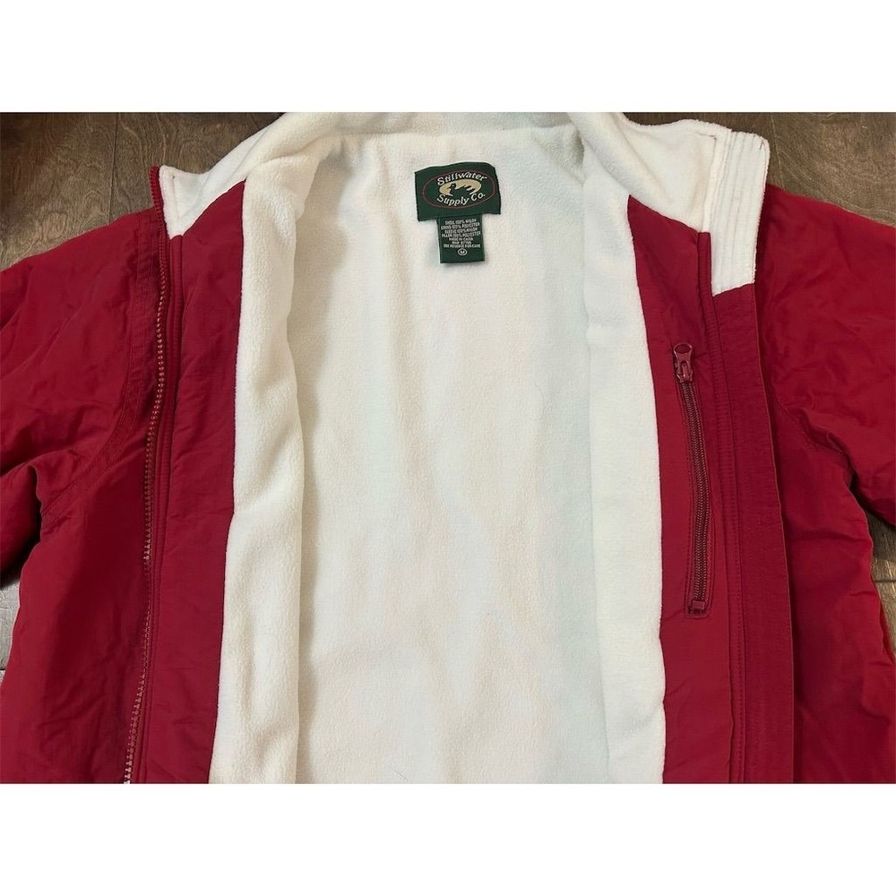 Cabela's Men's Red Fleece Lined Windbreaker Jacket Size M‎ - Picture 2 of 7